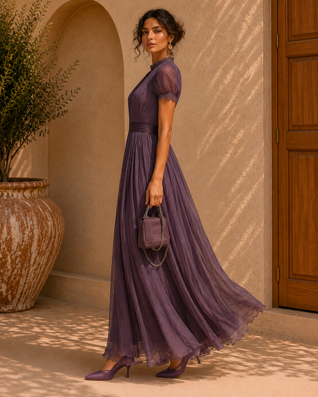 Vestido Elegancia Lavanda