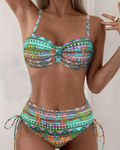 Jada | Conjunto de Bikini con Estampado Étnico Sexy