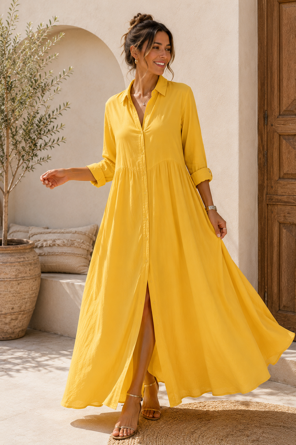 Vestido Camisero Elegance
