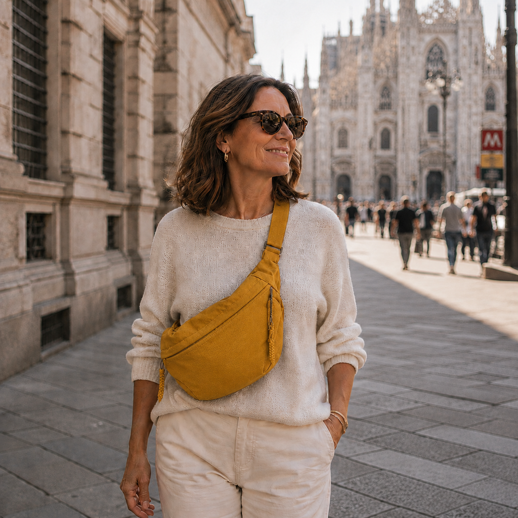 Luzie | Bolso de Hombro Ocre