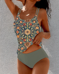 Madeleine | Tankini floral vintage que no parece anticuado