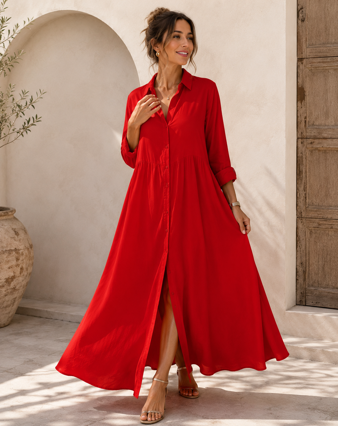 Vestido Camisero Elegance