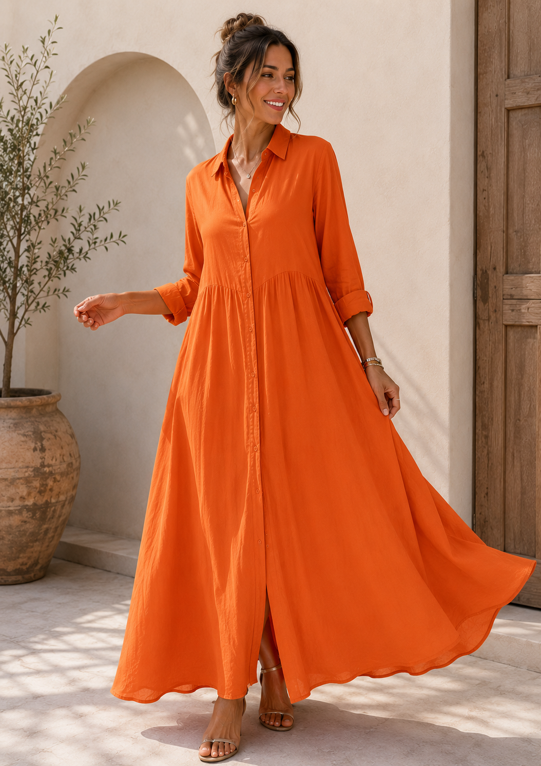 Vestido Camisero Elegance