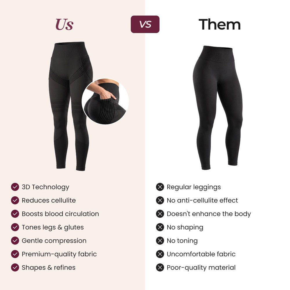 Leggings Contour 3D con bolsillo
