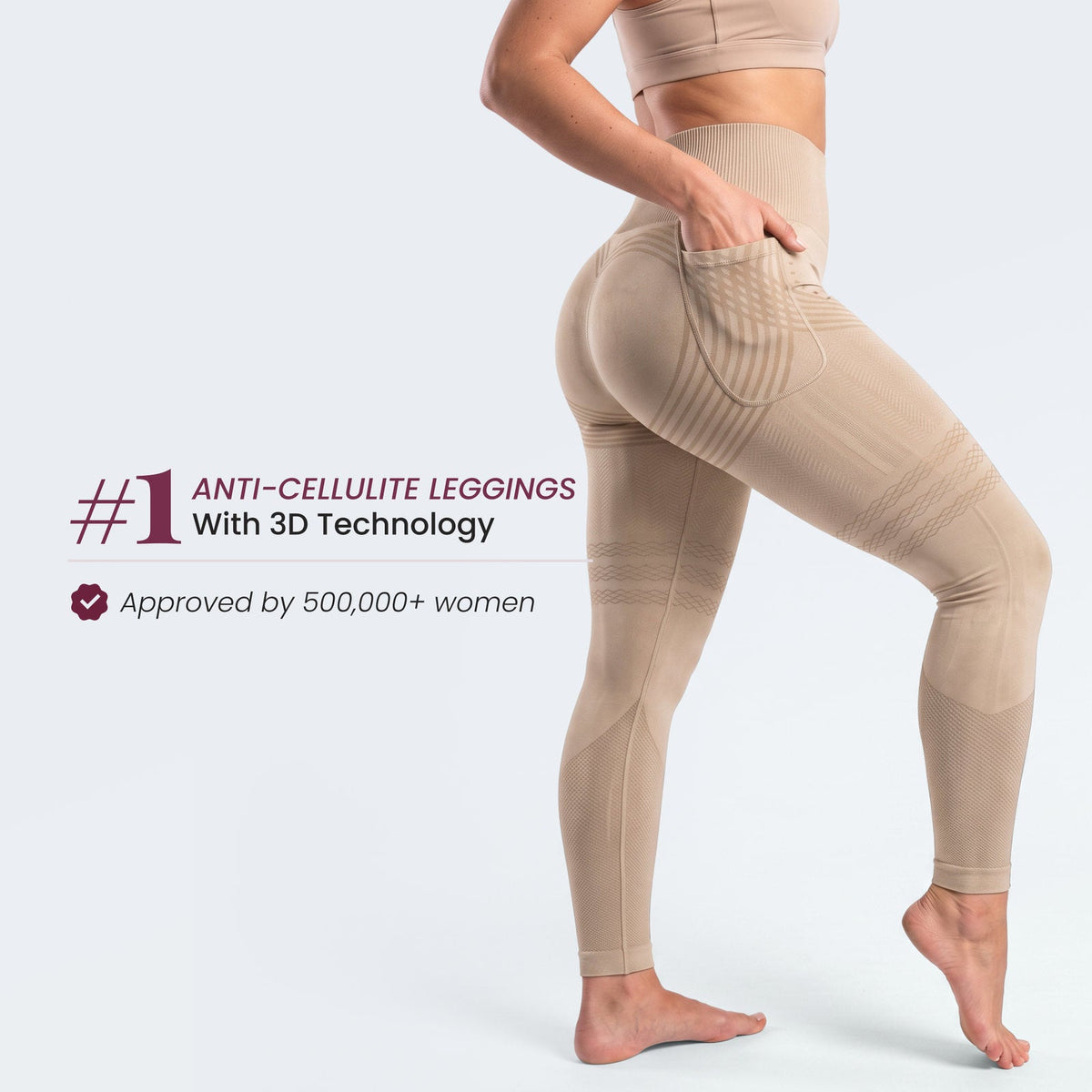 Leggings Contour 3D con bolsillo